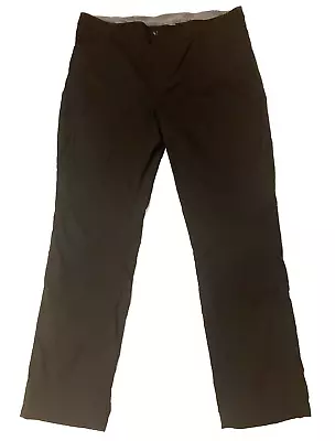 Eddie Bauer Tech Pants Mens 40x30 Black Fleece Lined Cold Winter Pants Snow Camp • $26.88