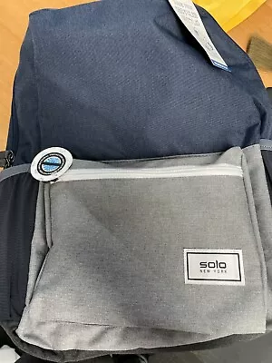 Solo New York - Re:Solve Recycled Backpack Laptop Macbook Up To 15  Navy/Grey • $24.98