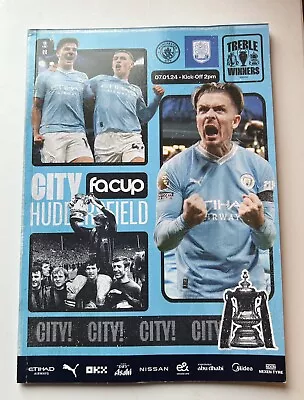 Manchester City V Huddersfield Town Fa Cup 7/1/2024 Match Programme • £4.50