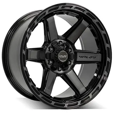 4Play 4P63 20x10 Gloss Black Wheels Set (4) Fit RAM Jeep Chevy GMC Ford 6 Lug • $1855