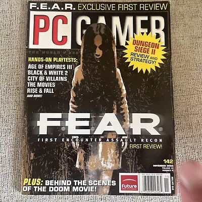 PC Gamer # 142 Vol 12 No. 11 Nov 2005 F.E.A.R. - First Encounter Assault Recon • $9.99