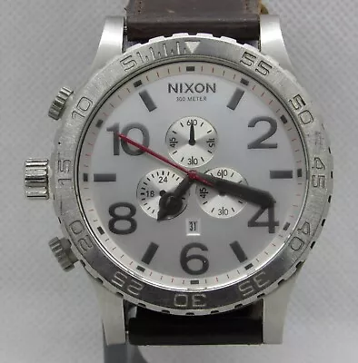 Men's Nixon  The 51-30 Chrono  Quartz Watch W/ Original Leather Strap - Running • $150