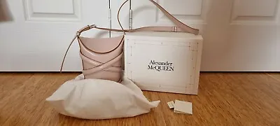 $1630 • Buy Authentic Alexander McQueen Curve Bag Full Set Like Brand New