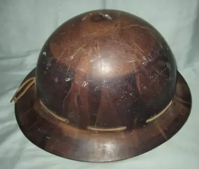 Vtg MSA Mine Safety Appliances Co. Skullgard Hard Hat / Helmet Brown W Lining • $124.99