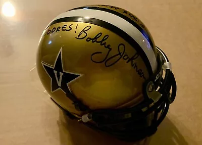 Bobby Johnson - Signed / Autographed -Vanderbilt Commodores Football Mini Helmet • $85