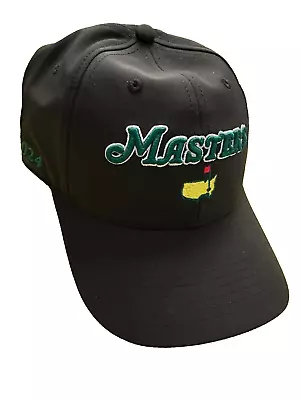 NEW 2024 MASTERS Black PERFORMANCE TECH Hat/Cap Augusta National • $65