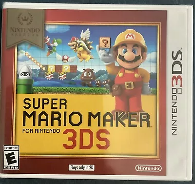 Super Mario Maker For 3DS - Nintendo Selects Edition - Nintendo 3DS • $15.99
