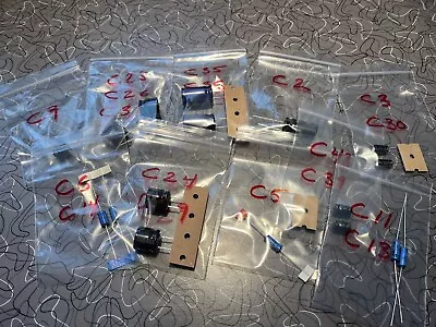 Apple Macintosh 128k 512k Plus Analog Board Capacitor Re-Cap Kit - US Shipping! • $23.95