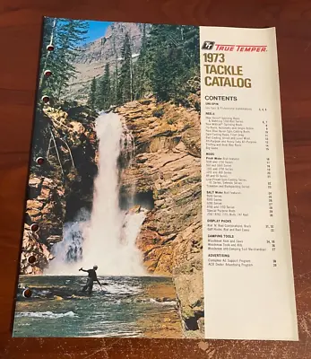 1973 True Temper Fishing Tackle Catalog Dealer Uni Spin Tools Clean • $23