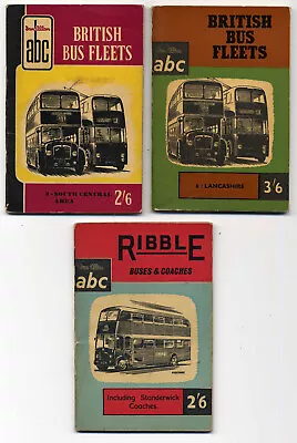 Ian Allen ABC LOT OF THREE British Bus Fleets South Central Lancashire & Ribble • £5