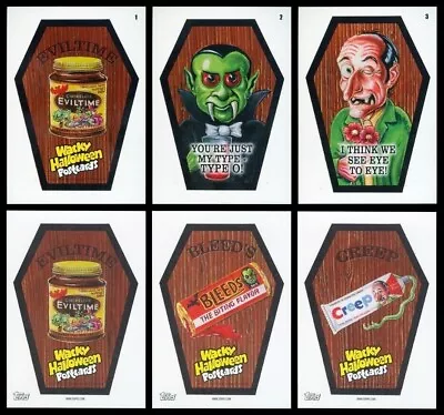 2023 Topps Wacky Packages Halloween Postcards*complete Coffin 3 Card Insert Set* • $19.80