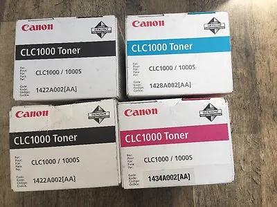 CANON CLC1000 TONER 1422A002 [AA] GENUINE TONER For CLC1000 CLC1000S JOBLOT • £34.99
