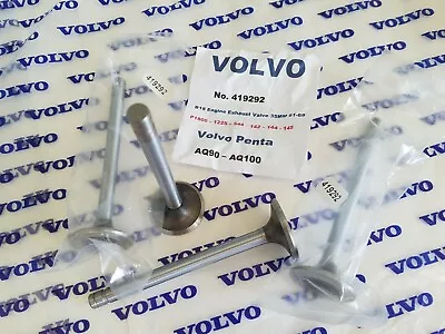 Volvo B18 Engine Exhaust Valve Set (4) - P1800 - 122S - 142S - 144S - 145S - 544 • $79.95