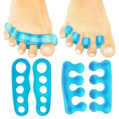 $12.97 • Buy 2 Pcs Toe Separator Pad Silicone Gel Pedicure For Foot Yoga, ONE SIZE FITS ALL
