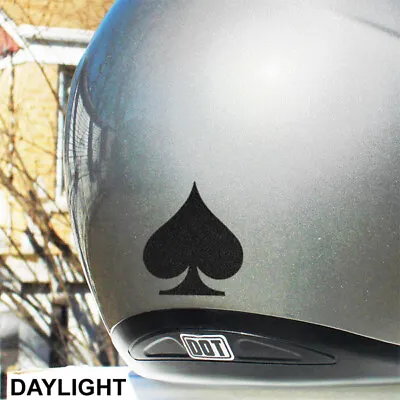 Spade Reflective Decal For Your Bike Helmet Motorcycle Reflector Sticker #0522R • $7.24