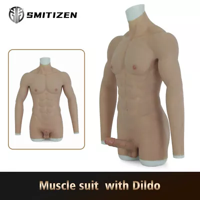 SMITIZEN Silicone Muscle Body Suit Fake Chest Breast Plate Real Muscle Suit • £450