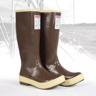 £59.99 • Buy XTRATUF Women's 15  Legacy Brown Sailing Deck Boots - Octopus 22490