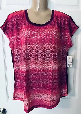 NWT Made For Life PINK BLAZE T-Shirt LARGE • $15