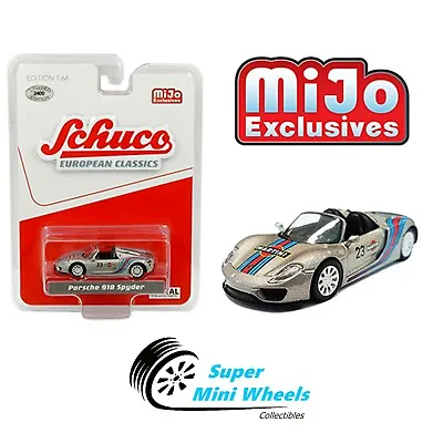 Schuco 1:64 Porsche 918 Spyder - Martini Racing (Silver)  [In-Stock] • $9.99