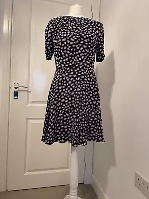 Jaeger Boutique 100% Silk Skater Dress Size 10 • £15