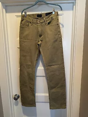 Bullhead Denim Co Mens Tan Khaki Jeans Slim Straight 32 X 34( Casual • $15