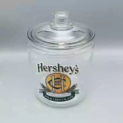 80s Hersheys Advertising Glass Counter Candy Jar 10 1/2” • $65