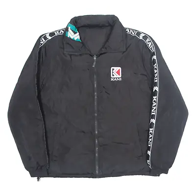 KARL KANI Reversible Mens Coach Jacket Black M • £44.99