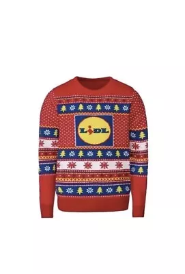 Mens Lidl Novelty Christmas Jumper - Size Small 34/36 Chest - Soft & Cozy - NWT • £17.98