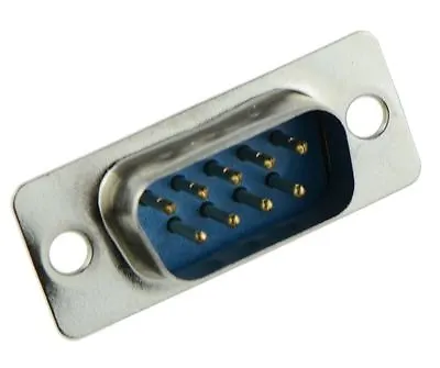 10 X 9-Way D Sub Connector Male Plug Solder Lug • £8.19