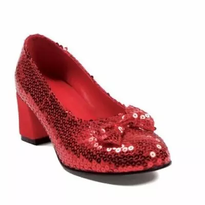 £52.02 • Buy Ellie Shoes Dorothy Ruby Red Slippers Sequins Costume 2  Heels Shoes 203-JUDY