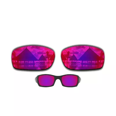 Polarized Purple Red Replacement Lenses For-Oakley Fives Squared Sunglasses • $9.88