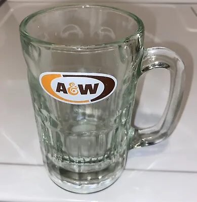 Vintage A & W AW Logo Root Beer Glass Mug Heavy Thick 6” Tall - Collector • $9.99