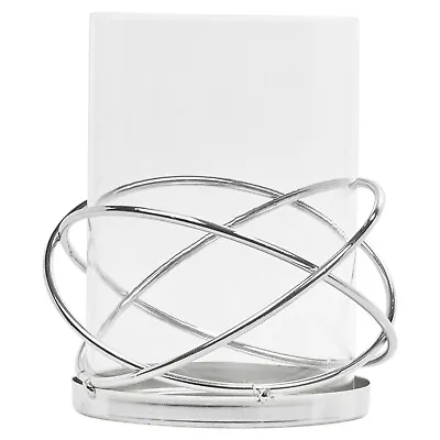 £9.99 • Buy 2Pcs Glass Hurricane Candle Holder Set Light Lamp Wedding Table Centerpiece Tall