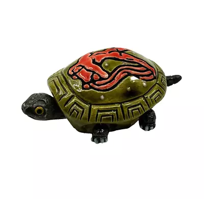 Vintage Ceramic Wiggly Turtle Collectible Aquarius Zodiac Sign LEPS Peru • $15