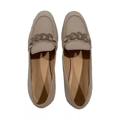 J Crew Women's SZ 9 Gray Slip On Penny Loafers Made In Italy • $22.99