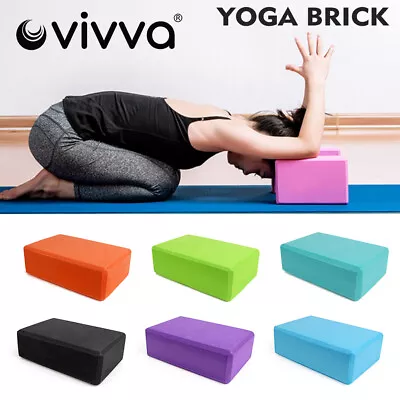 $13.99 • Buy 2Pcs Gym Sport Tool Foaming Yoga Fitness Practice Block Brick Home Exercise
