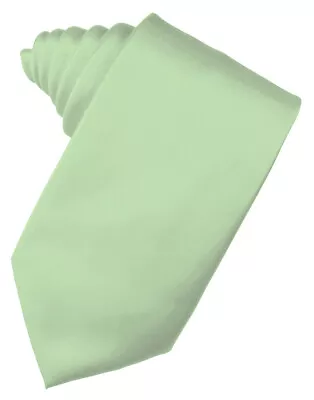 Men's Solid Satin Neck Tie 59  Long. 3.5  Wide • $7.49