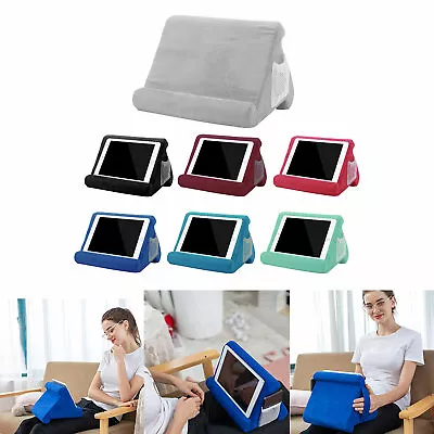 UK IPad Laptop Holder Tablet Multi-Angle Soft Pillow Lap Stand Phone Cushion NEW • £4.99