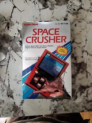 1985 Vintage Space Crusher Handheld Electronic Game & Clock By Radio Shack • $21.98