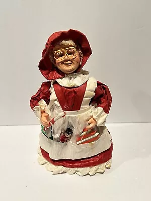 Vintage Ms. Clause Christmas Paper Mache Display Figure • $19