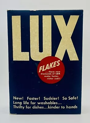 Vintage 1950s Unopened Box Lux Flakes Laundry Detergent Soap NOS 12.5 Oz Full • $47.96