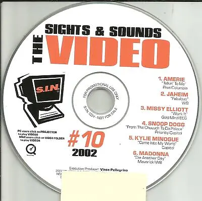 PROMO CD ROM Video MADONNA Snoop Dogg KYLIE MINOGUE Missy Elliott Amerie • $34.99