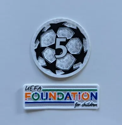 2021/22 UEFA Champions League Patch Set Barcelona UEFA Foundation For Children • $12.99