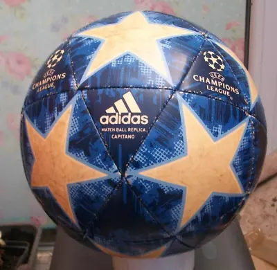 UEFA Champions League  Match Ball Football Replica Capitano Blue White • £7.99