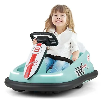 Kids Ride On Bumper Car 6V Electric Ride On Bumping Racing Toy Car 360° Swivel • £69.95