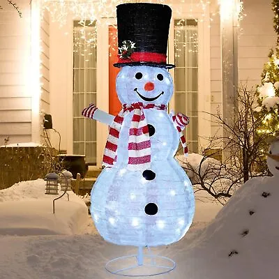 $95.75 • Buy Buheco Light Up Snowman Christmas Decorations Outdoor Lighted Snowmen Indoor ...