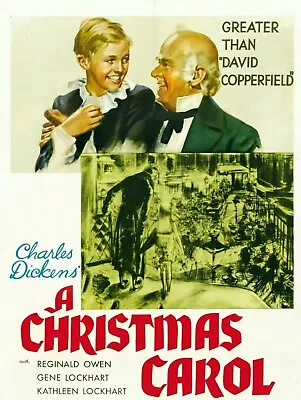 A Christmas Carol 1938 Reginald Owen Gene Lockhart B&W Movie Film DVD Free Post • £2.39