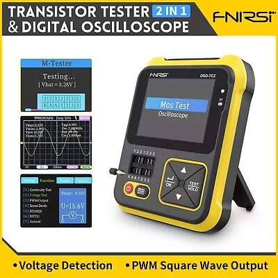 £59.84 • Buy FNIRSI 2 IN 1 DSO-TC2 LCR Digital Handheld Oscilloscope Transistor Tester PWM UK