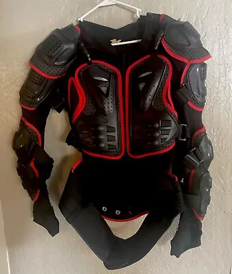 Motorcycle Full Body Armor Jacket Chest Elbow Shoulder Rib Protective Gear Large • $45