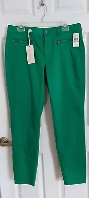 Two By Vince Camuto Green Skinny Pants Stretch Women's Size 31/12 • $27